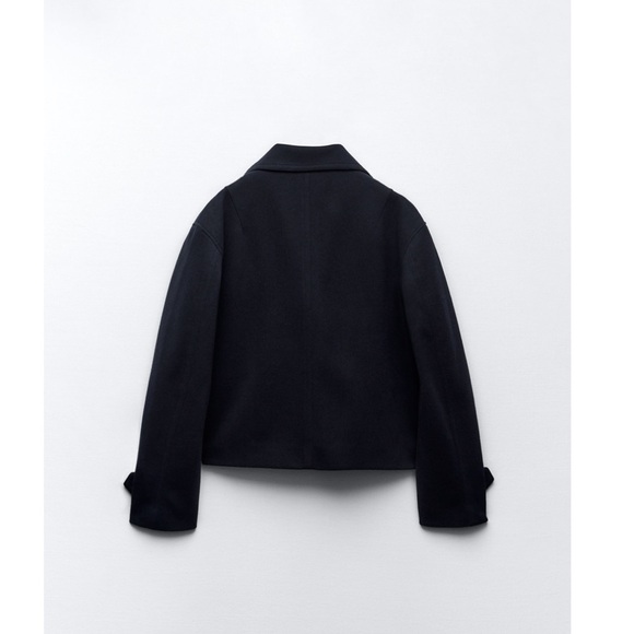 ZARA Double Breasted Navy Jacket - Picture 10 of 10